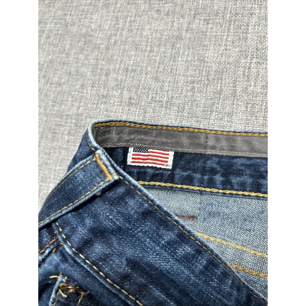 True Religion MVP Point Guard Jeans Mens Size 40x30 Made in USA Flaps Baggy Wide